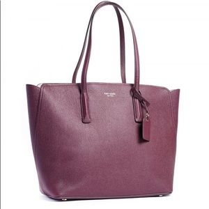 Kate spade margaux large tote in deep cherry